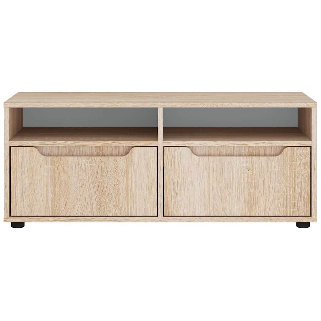 Dulap TV „VISNES” Stejar Sonoma 100x40x38 cm lemn prelucrat GartenMobel Dekor