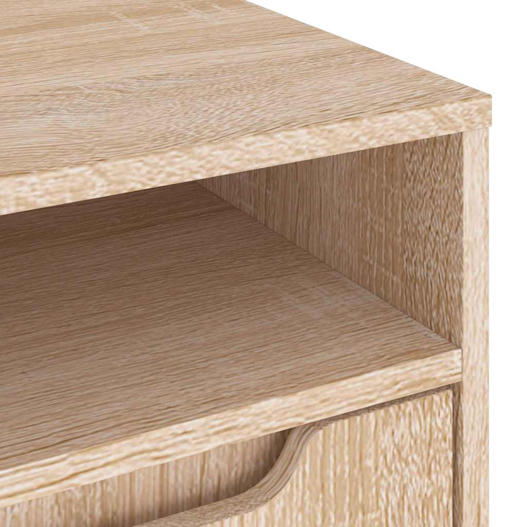 Dulap TV „VISNES” Stejar Sonoma 100x40x38 cm lemn prelucrat GartenMobel Dekor
