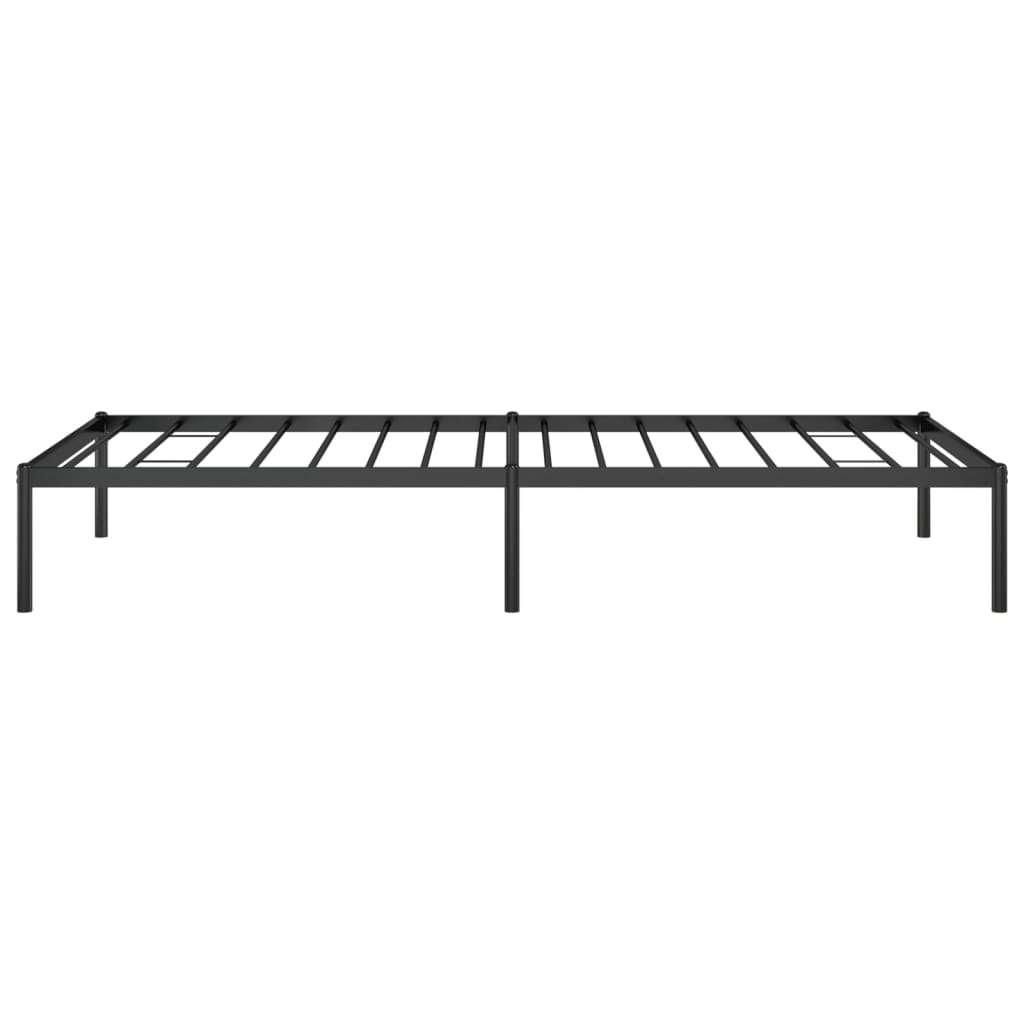 Cadru pat metalic, negru, 90x200 cm GartenMobel Dekor