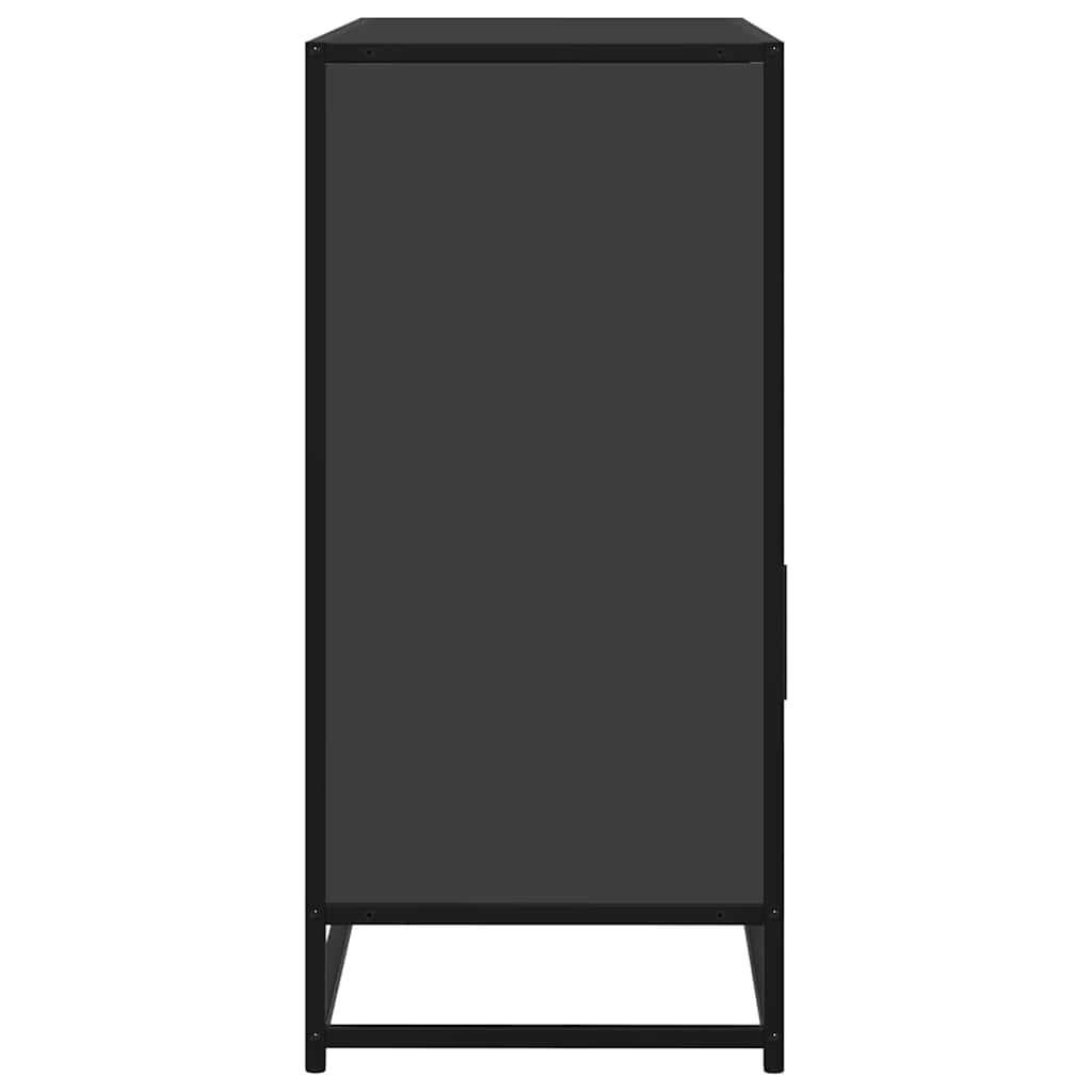 Dulap, negru, 100x35x76 cm, lemn prelucrat GartenMobel Dekor