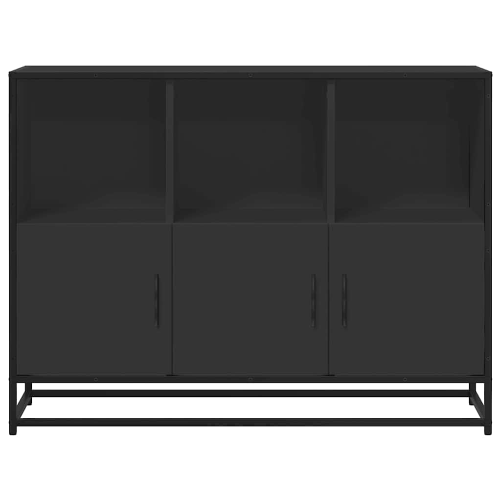 Dulap, negru, 100x35x76 cm, lemn prelucrat GartenMobel Dekor