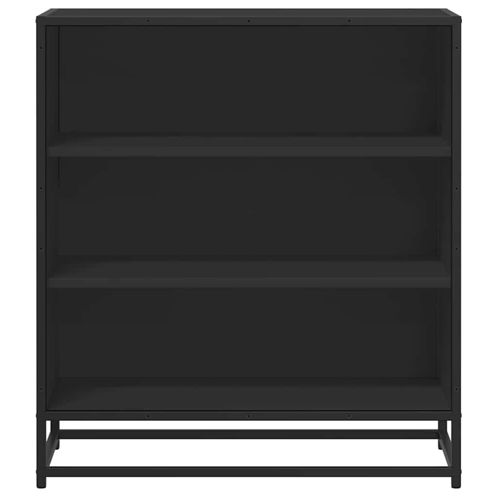 Dulap, negru, 68x35x76 cm, lemn prelucrat și metal GartenMobel Dekor