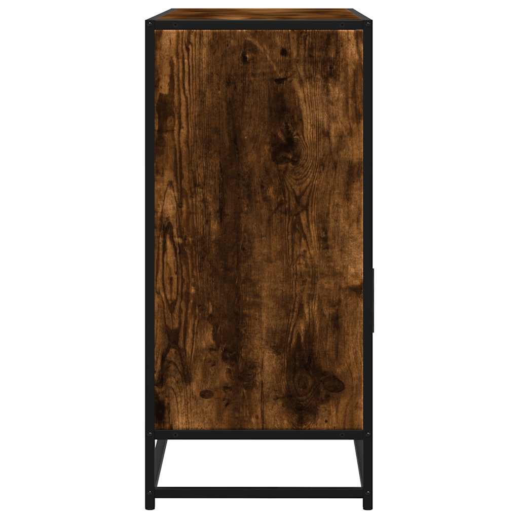 Dulap, stejar fumuriu, 100x35x76 cm, lemn compozit GartenMobel Dekor