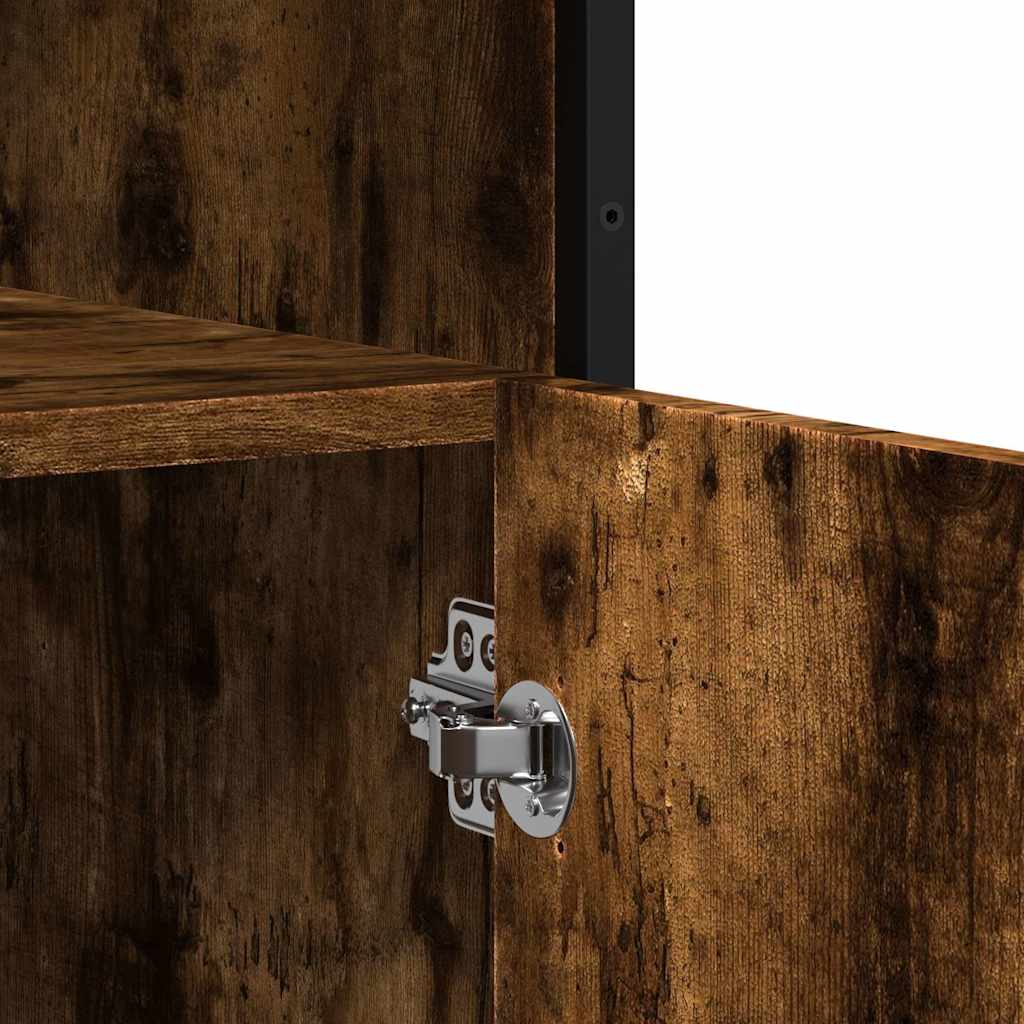 Dulap, stejar fumuriu, 100x35x76 cm, lemn compozit GartenMobel Dekor