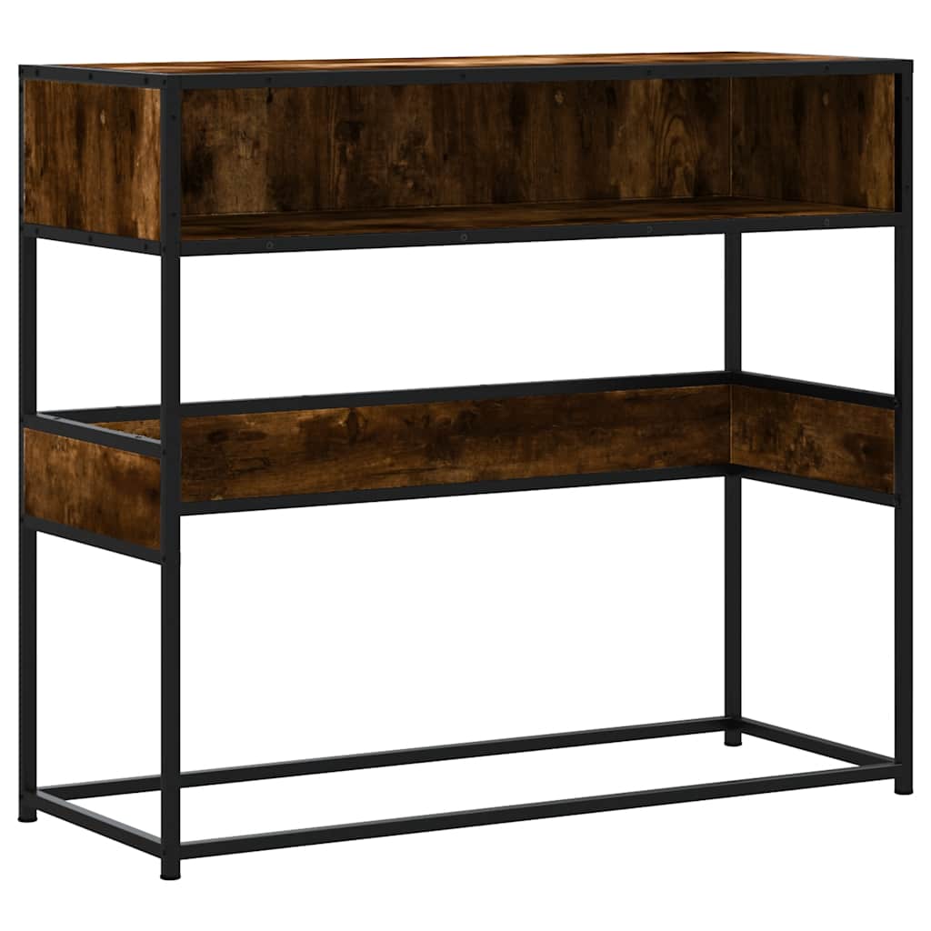 Măsuță consolă, stejar fumuriu, 90x35x80 cm, lemn prelucrat GartenMobel Dekor