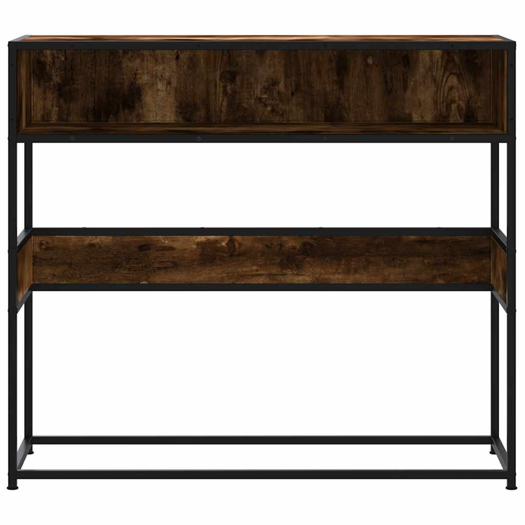 Măsuță consolă, stejar fumuriu, 90x35x80 cm, lemn prelucrat GartenMobel Dekor
