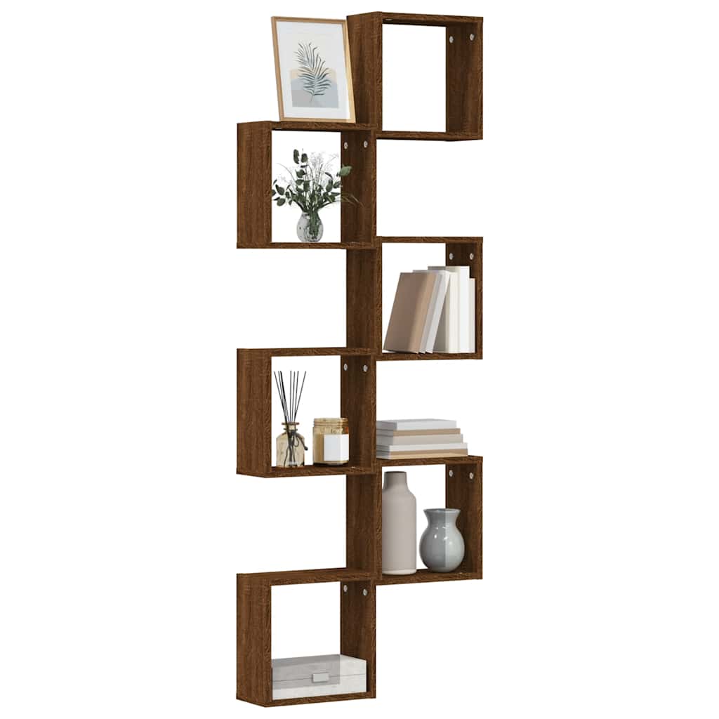 Rafturi cuburi de perete 6 buc Stejar maro 30x15x30 cm GartenMobel Dekor