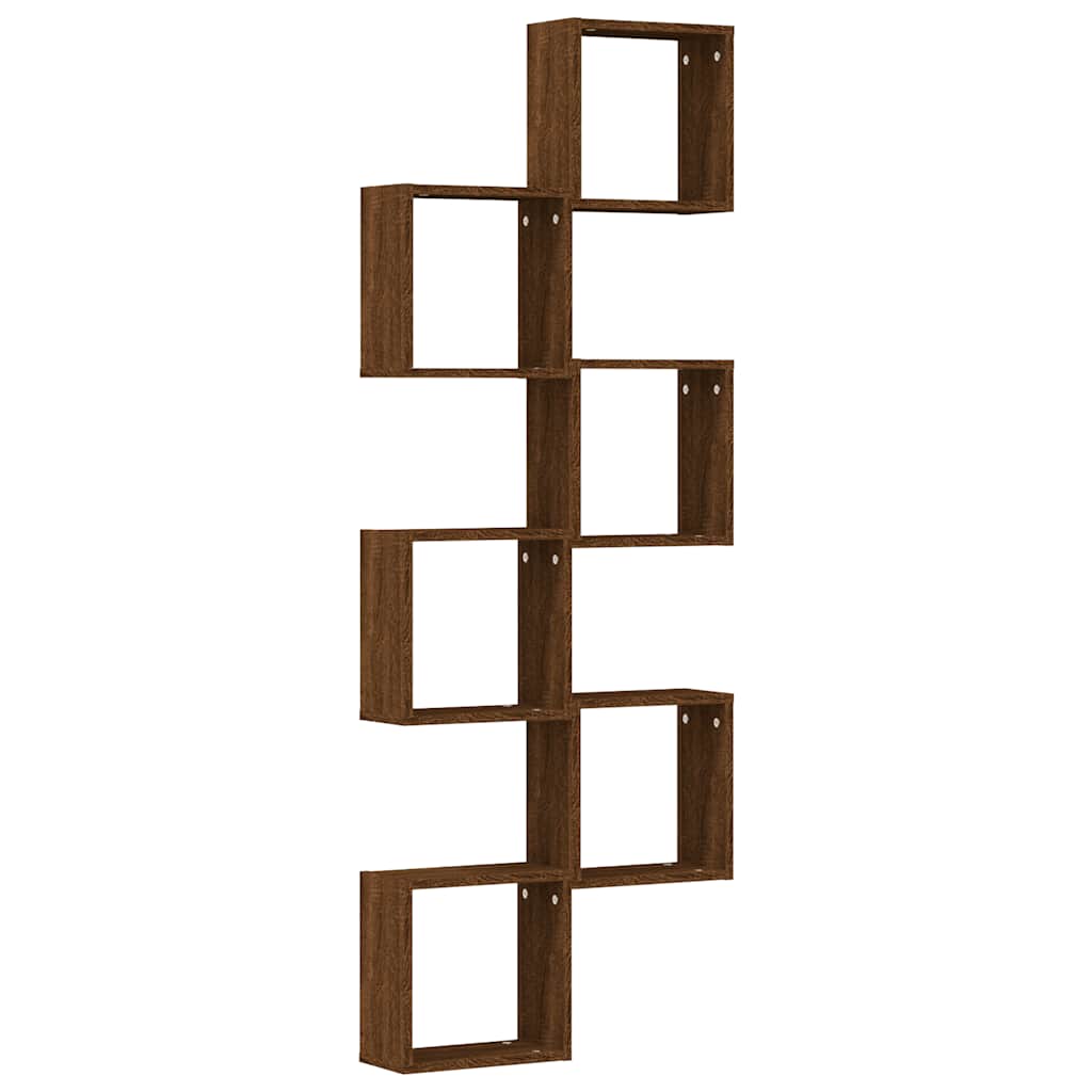 Rafturi cuburi de perete 6 buc Stejar maro 30x15x30 cm GartenMobel Dekor