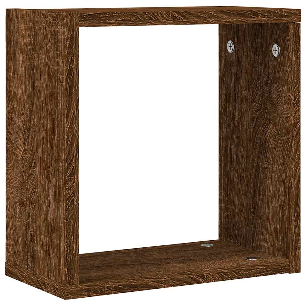 Rafturi cuburi de perete 6 buc Stejar maro 30x15x30 cm GartenMobel Dekor