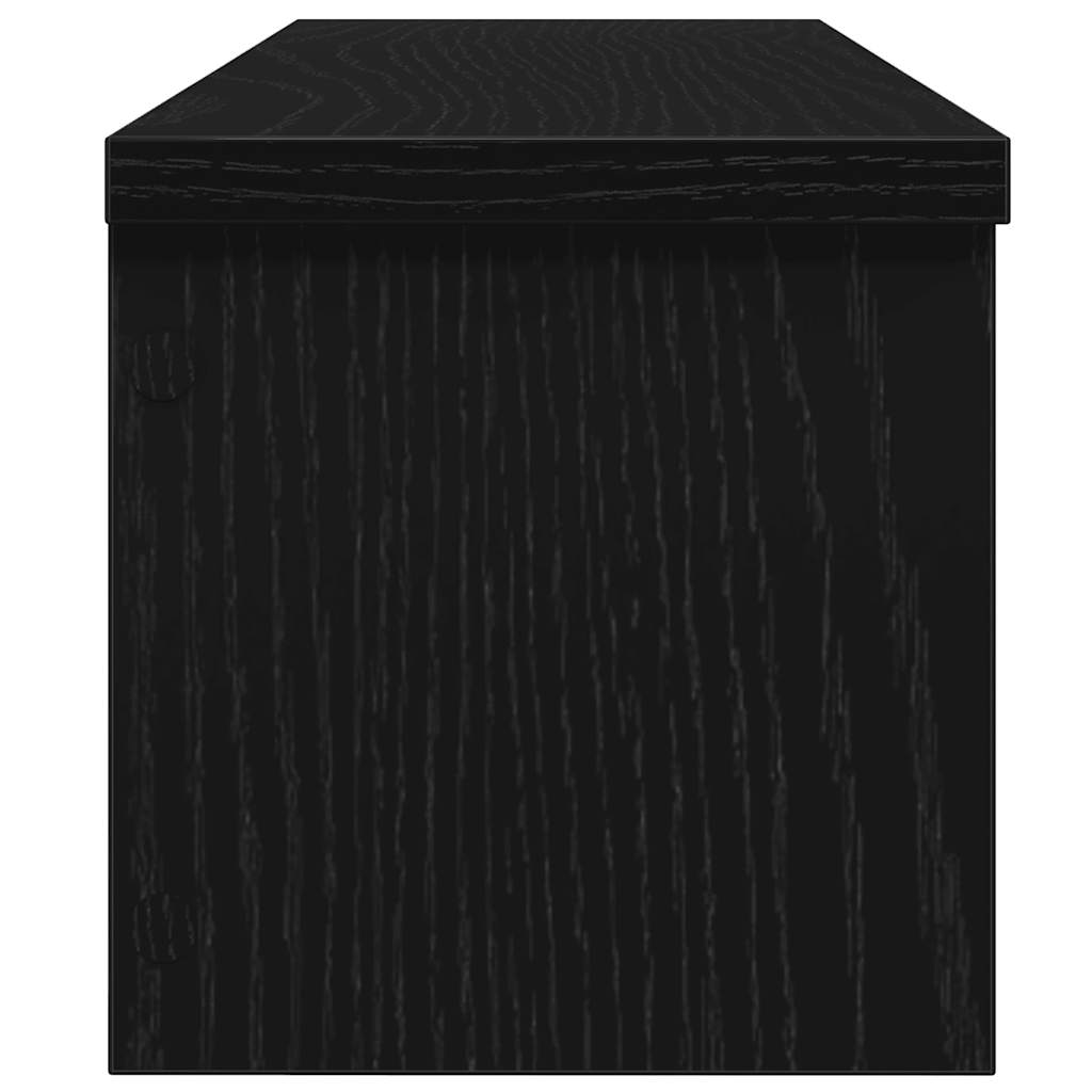 Rafturi de bucătărie stivuibile 2 buc Negru 50x15x16 cm GartenMobel Dekor