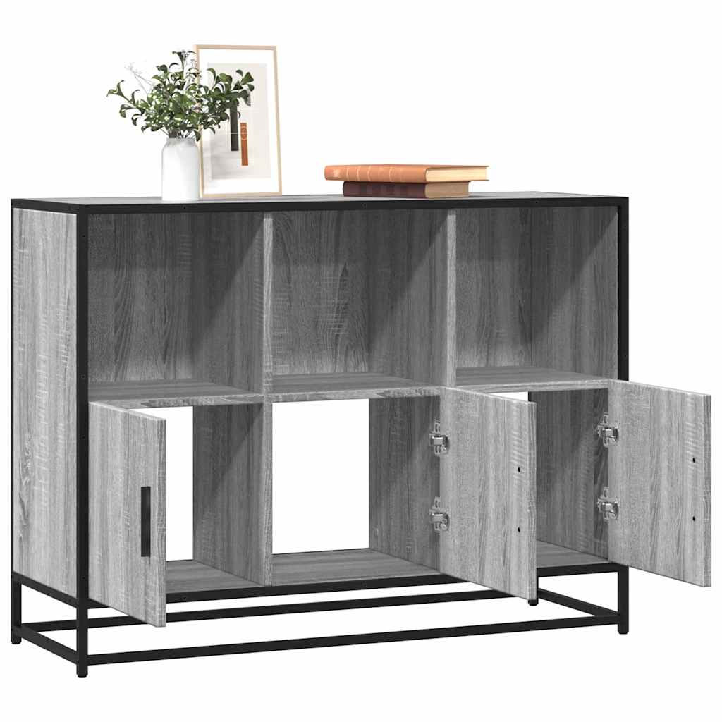 Servantă, gri sonoma, 100x35x76 cm, lemn prelucrat GartenMobel Dekor