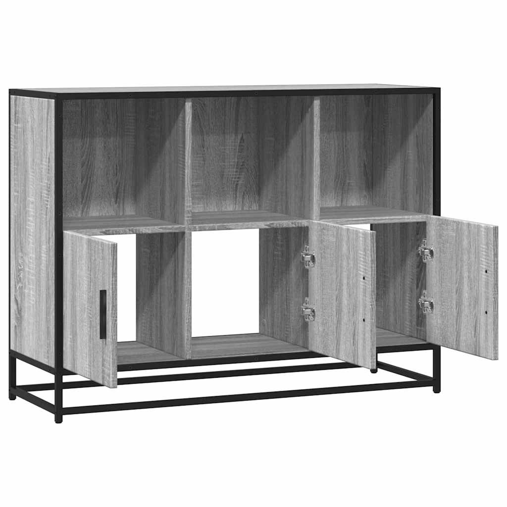 Servantă, gri sonoma, 100x35x76 cm, lemn prelucrat GartenMobel Dekor