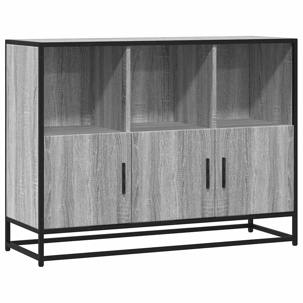 Servantă, gri sonoma, 100x35x76 cm, lemn prelucrat GartenMobel Dekor