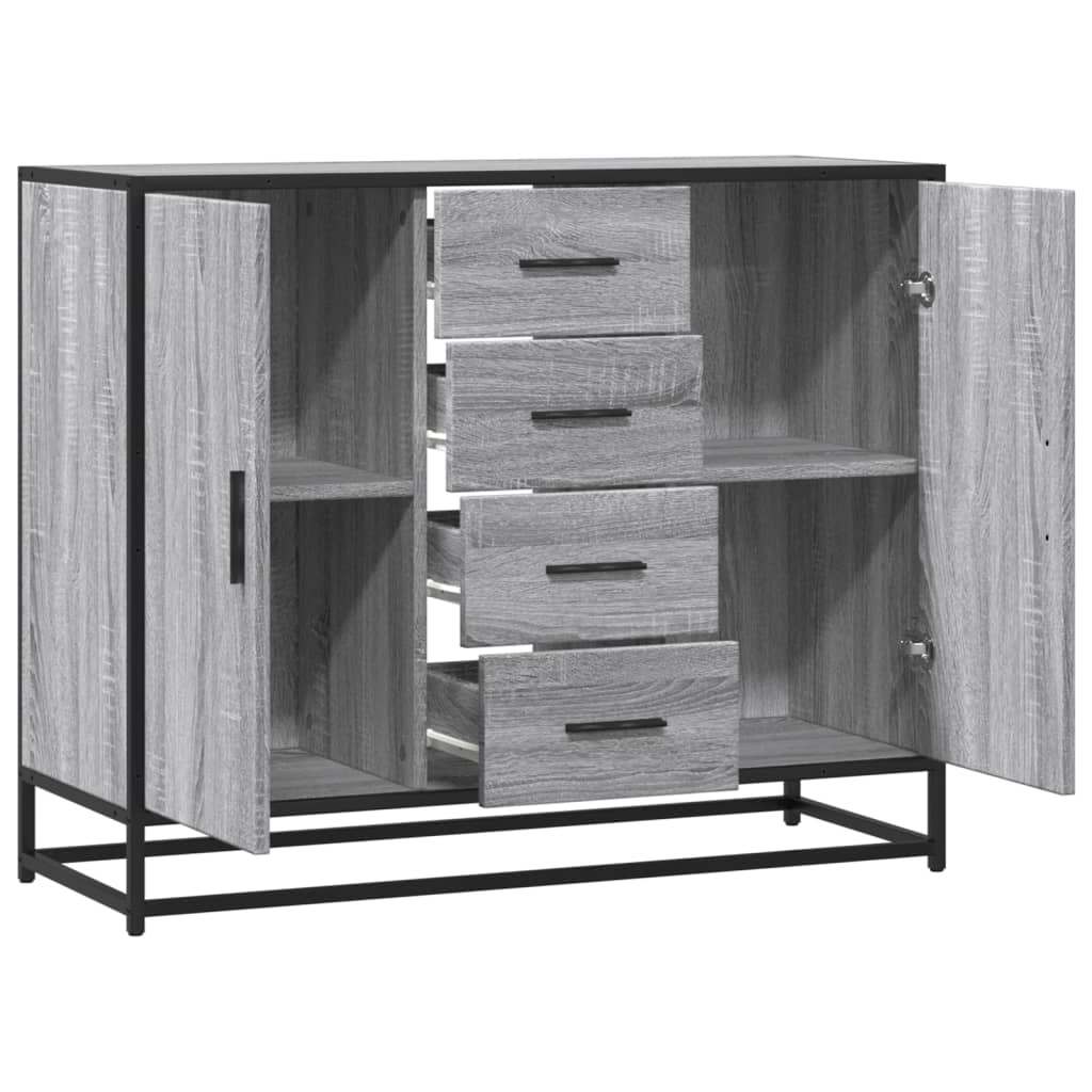 Dulap, gri sonoma, 92x35x76 cm, lemn prelucrat GartenMobel Dekor