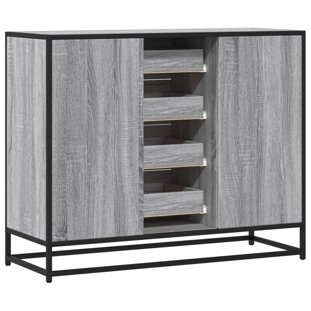 Dulap, gri sonoma, 92x35x76 cm, lemn prelucrat GartenMobel Dekor