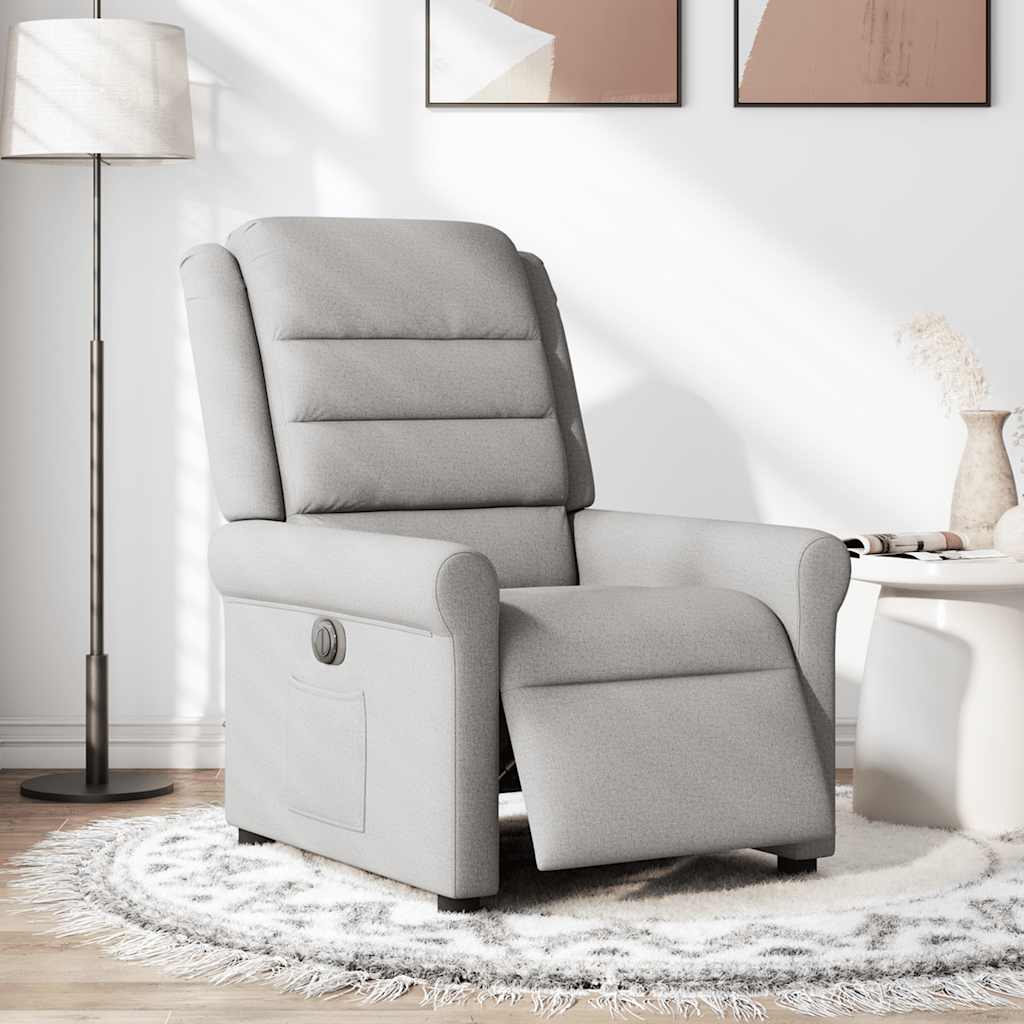 Scaun reclinabil electric Cloud Grey Fabric GartenMobel Dekor