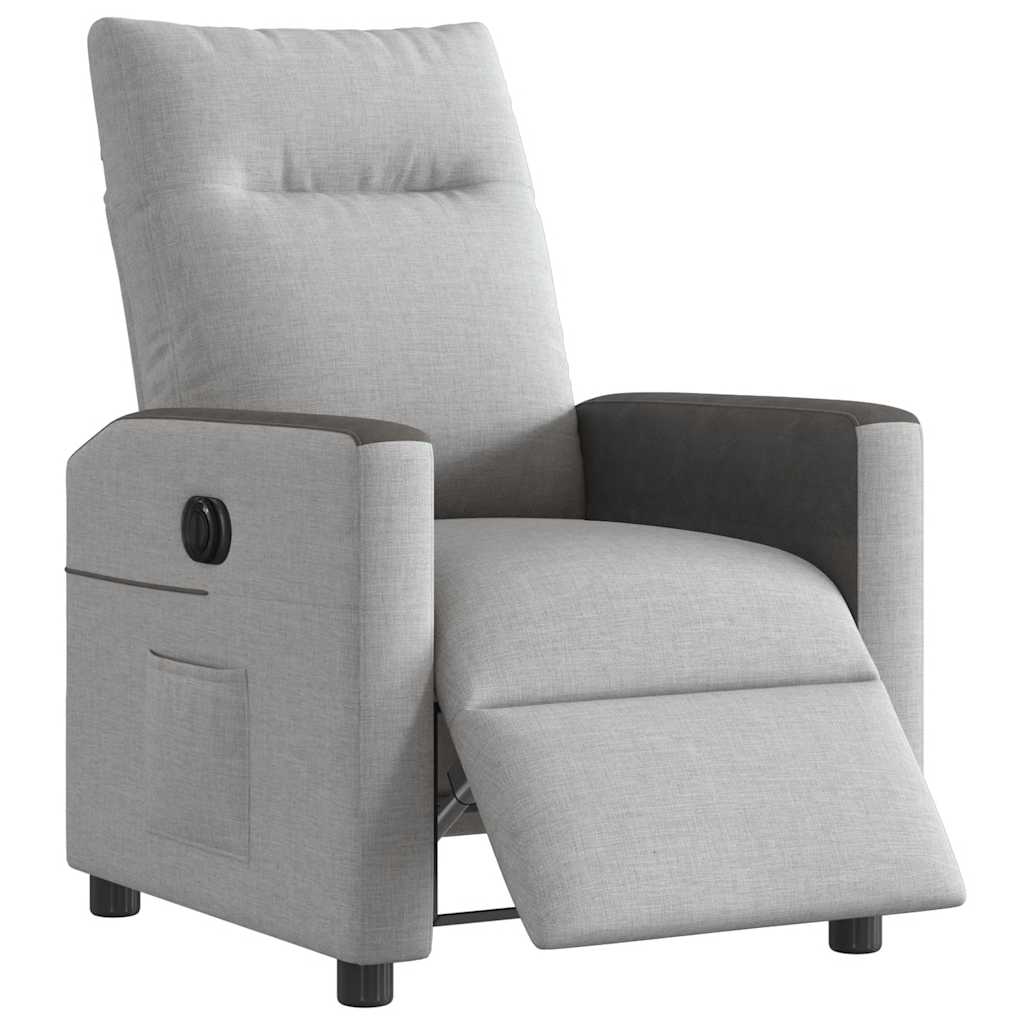 Scaun reclinabil electric Cloud Grey Fabric GartenMobel Dekor