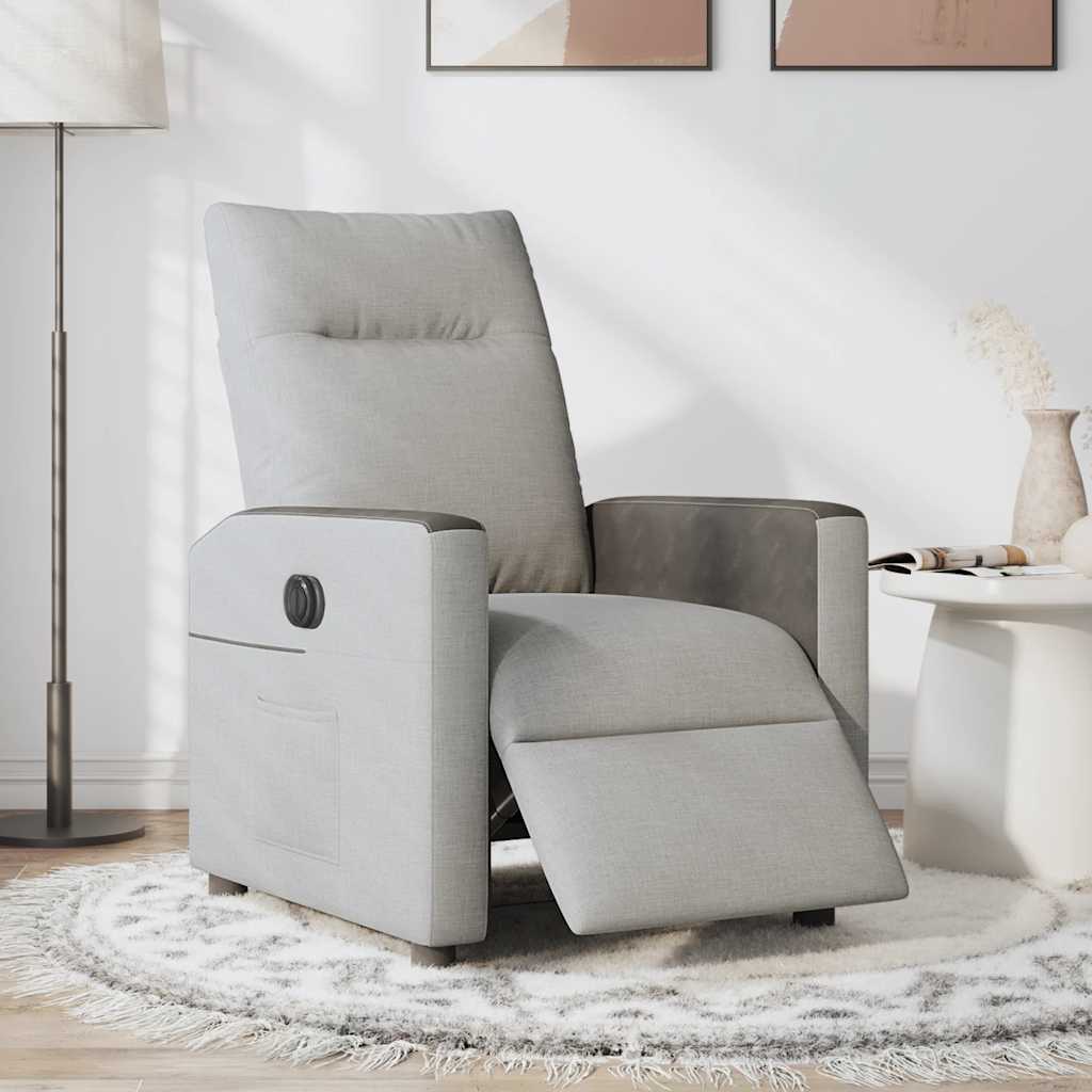 Scaun reclinabil electric Cloud Grey Fabric GartenMobel Dekor