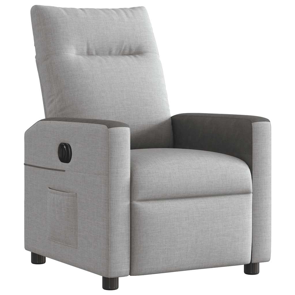 Scaun reclinabil electric Cloud Grey Fabric GartenMobel Dekor