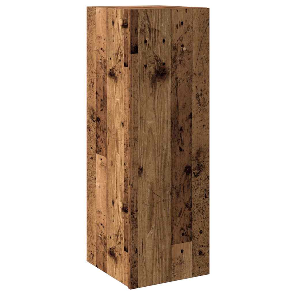 Set dulap TV 4 piese montat pe perete lemn vechi lemn prelucrat GartenMobel Dekor