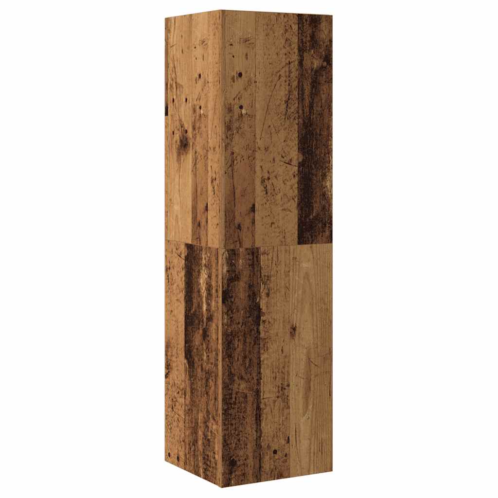 Set dulap TV 4 piese montat pe perete lemn vechi lemn prelucrat GartenMobel Dekor