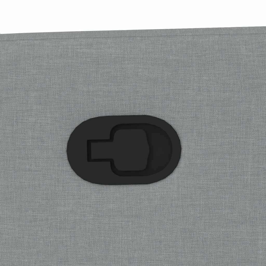 Fotoliu rabatabil, gri deschis, material textil GartenMobel Dekor