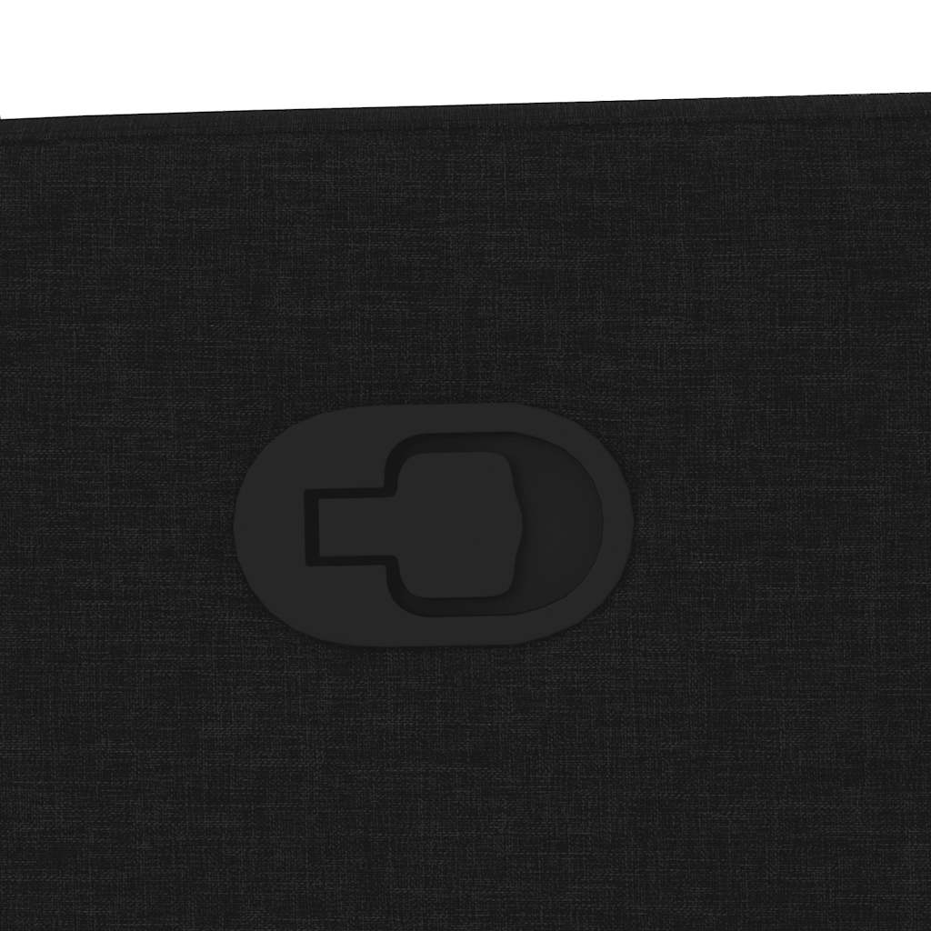 Fotoliu rabatabil, negru, material textil GartenMobel Dekor