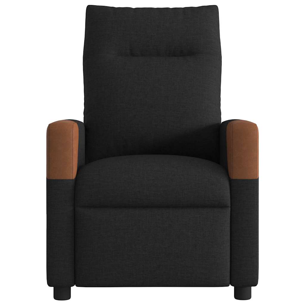 Fotoliu rabatabil, negru, material textil GartenMobel Dekor