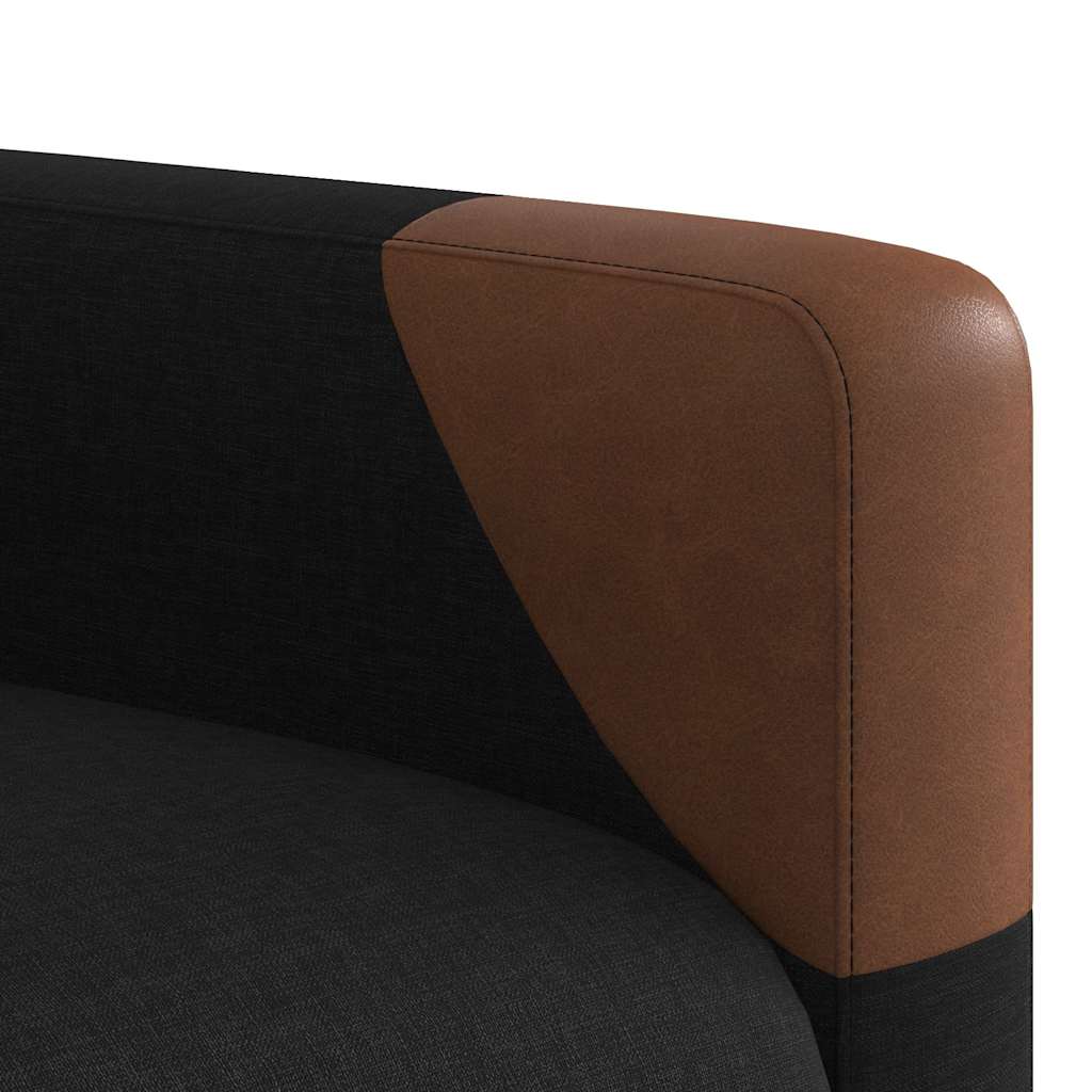 Fotoliu rabatabil, negru, material textil GartenMobel Dekor