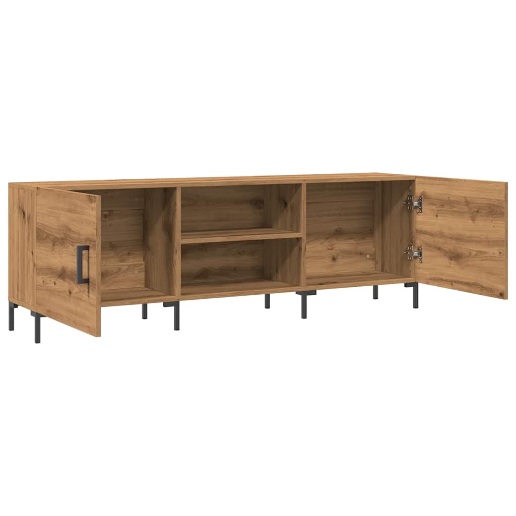 Dulap TV, stejar artizanal, 150x30x50 cm, lemn prelucrat GartenMobel Dekor