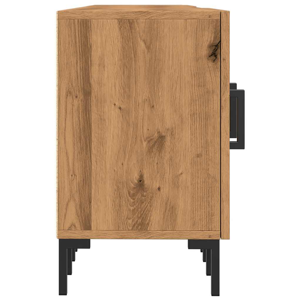 Dulap TV, stejar artizanal, 150x30x50 cm, lemn prelucrat GartenMobel Dekor