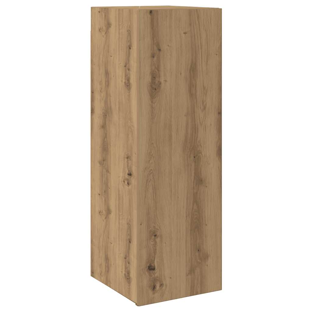 Dulap TV, stejar artizanal, 30,5x30x90 cm, lemn prelucrat GartenMobel Dekor