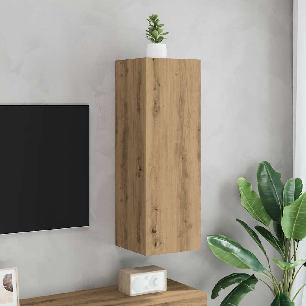 Dulap TV, stejar artizanal, 30,5x30x90 cm, lemn prelucrat GartenMobel Dekor