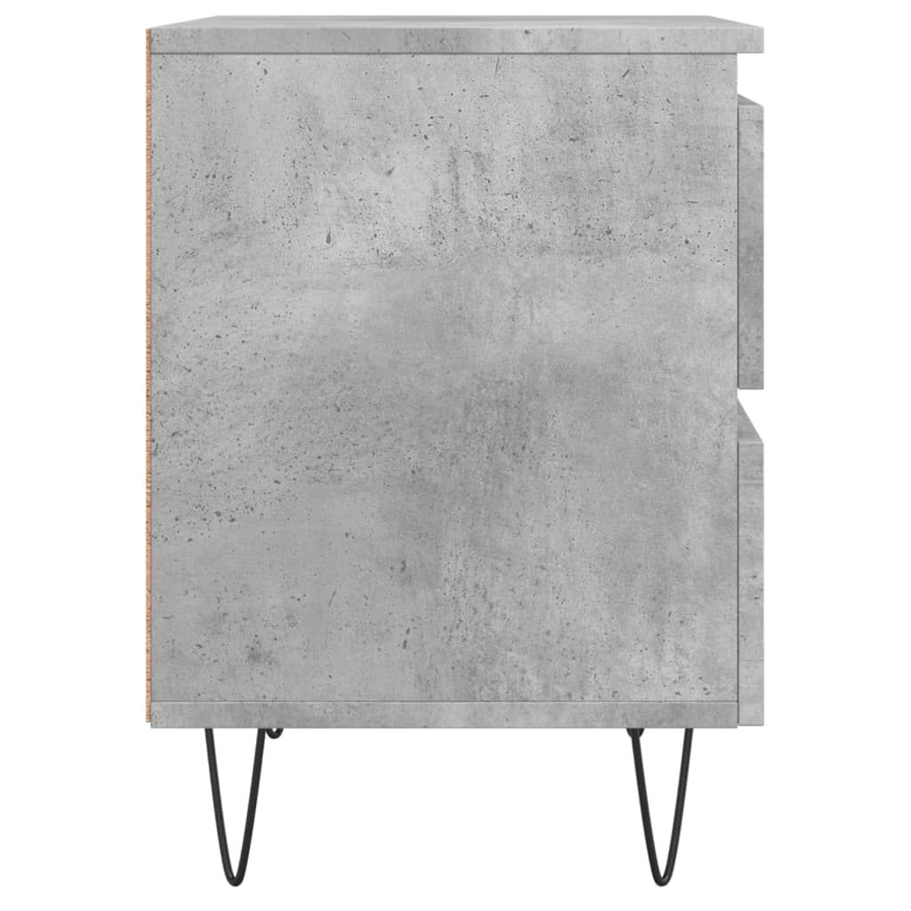 Noptieră, gri beton, 40x35x50 cm, lemn compozit GartenMobel Dekor