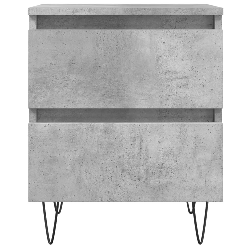 Noptieră, gri beton, 40x35x50 cm, lemn compozit GartenMobel Dekor