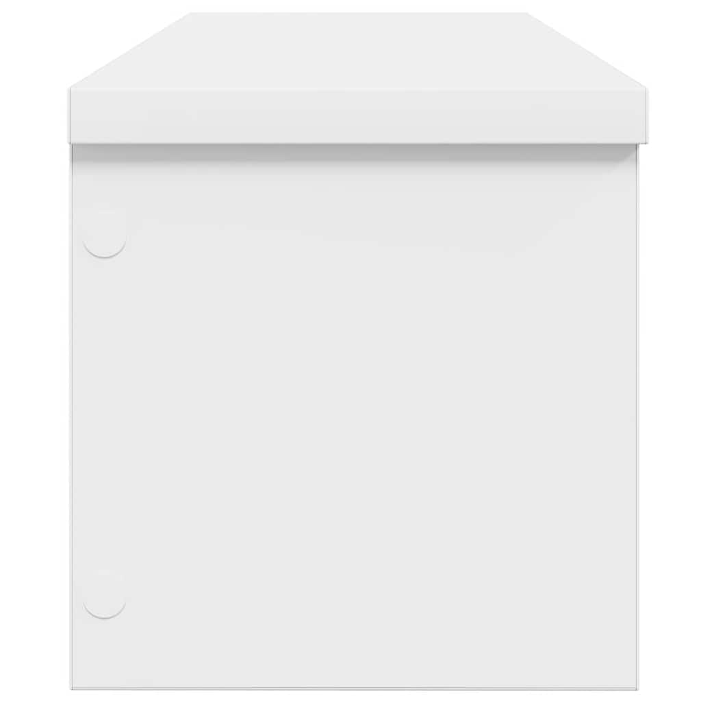 Rafturi de bucătărie stivuibile 2 buc Alb 50x15x16 cm GartenMobel Dekor