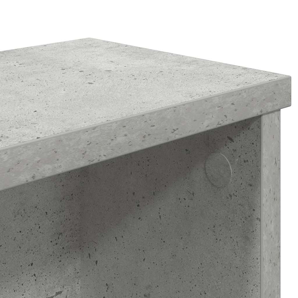 Rafturi de bucătărie stivuibile 2 buc Beton Gri 50x15x16 cm GartenMobel Dekor