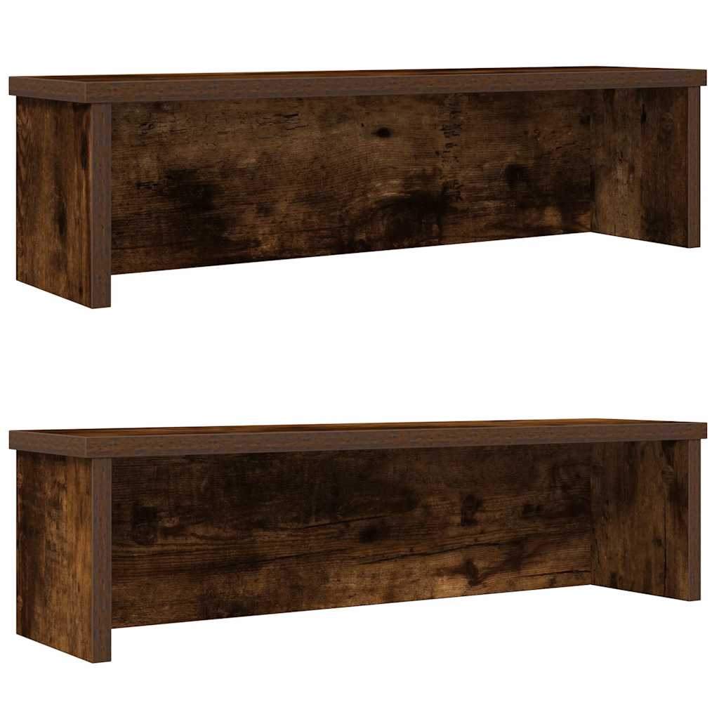 Rafturi de bucătărie stivuibile 2 buc Stejar afumat 50x15x16 cm GartenMobel Dekor