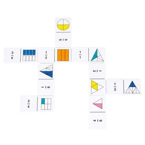 Joc domino - Rainbow Fraction® PlayLearn Toys