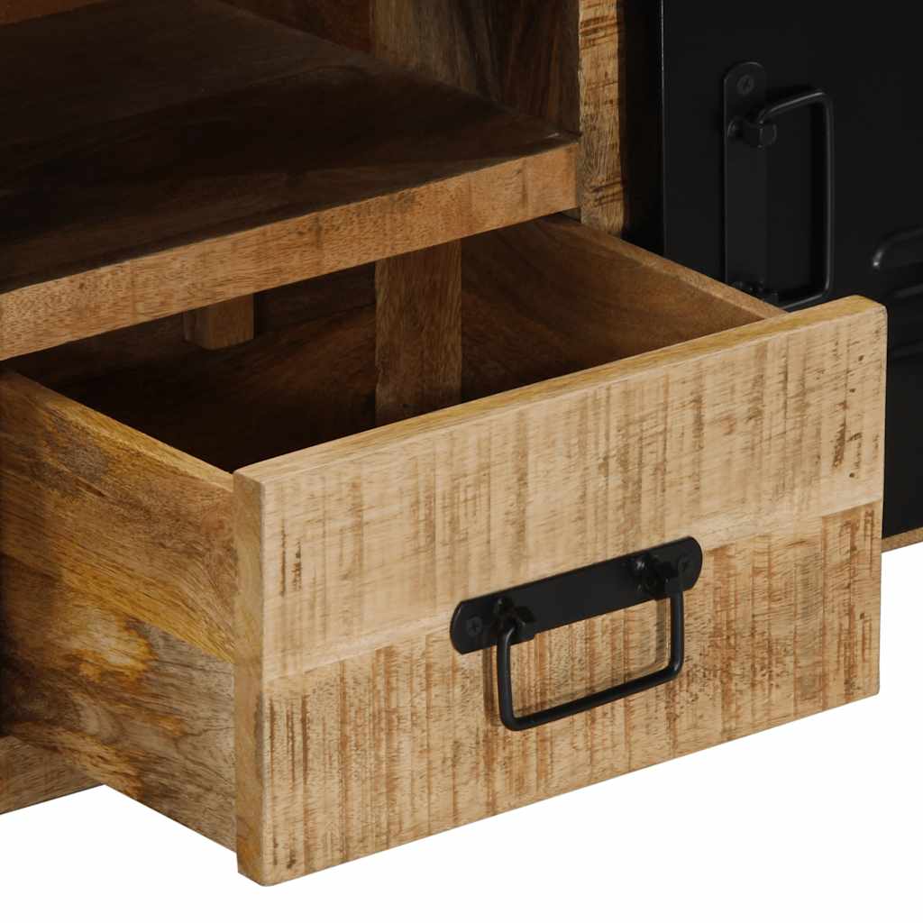 Dulap TV 100x30x40 cm lemn masiv de mango GartenMobel Dekor