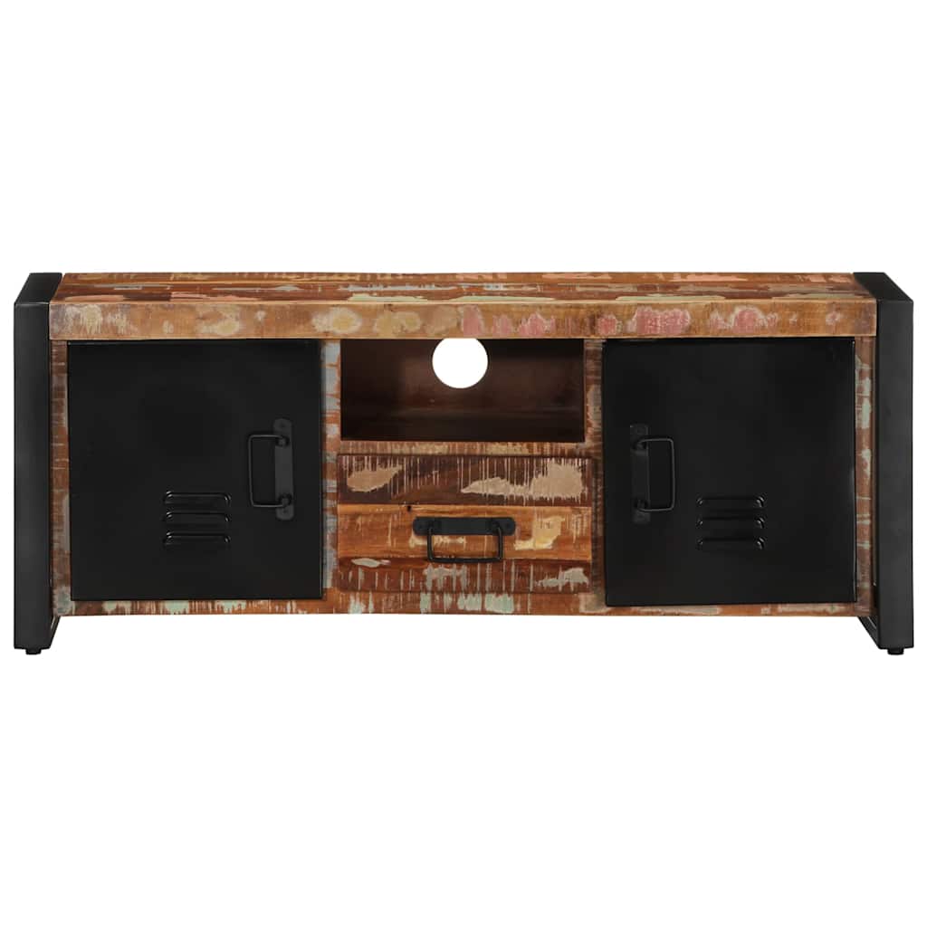 Dulap TV 100x30x40 cm lemn masiv recuperat GartenMobel Dekor