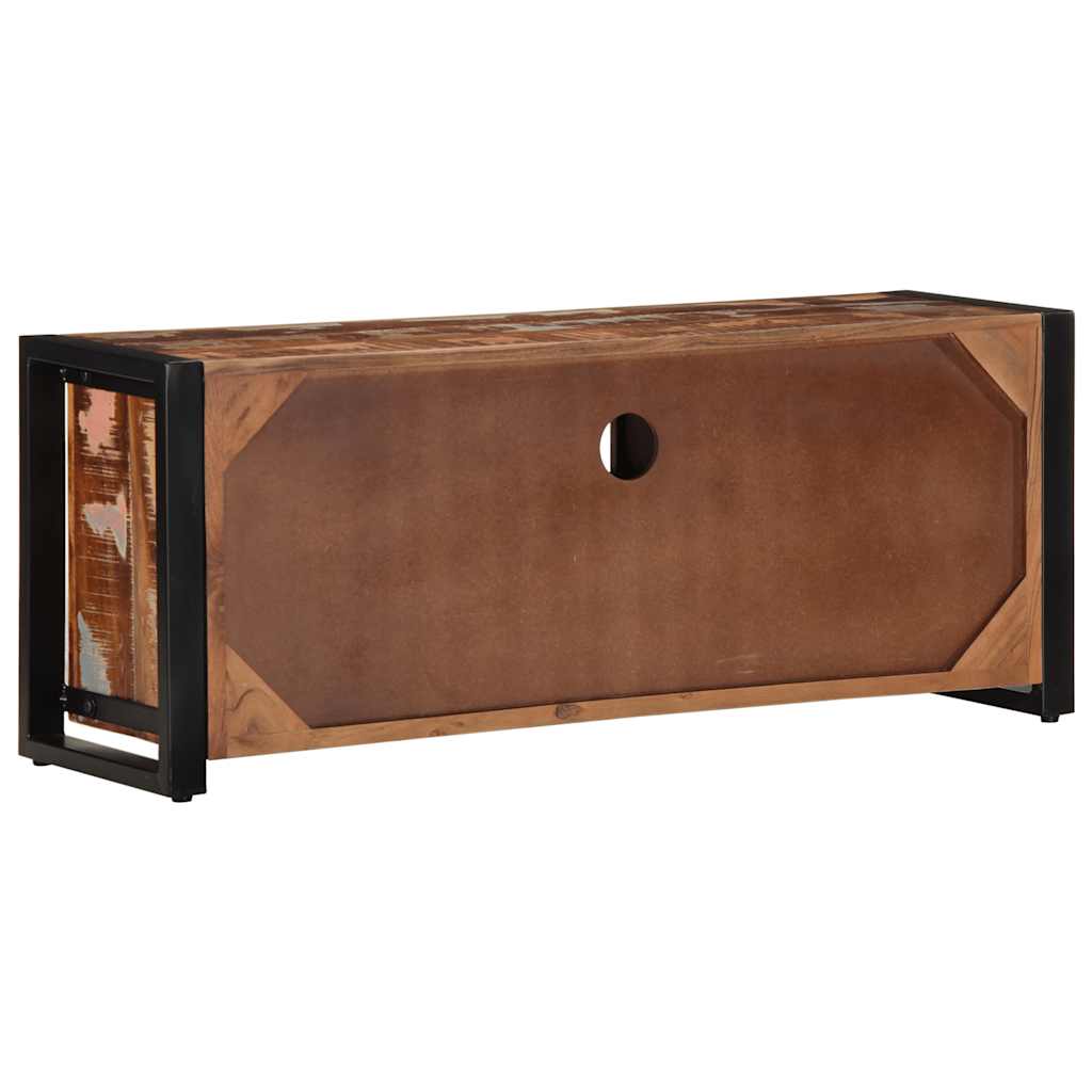 Dulap TV 100x30x40 cm lemn masiv recuperat GartenMobel Dekor