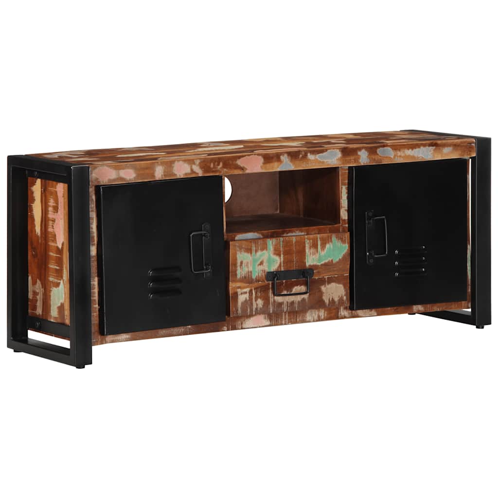 Dulap TV 100x30x40 cm lemn masiv recuperat GartenMobel Dekor