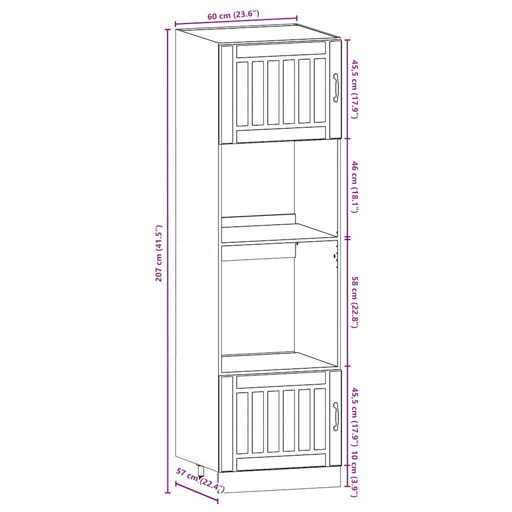 Set dulap de bucătărie din 7 piese „Kalmar” lemn stejar Sonoma GartenMobel Dekor