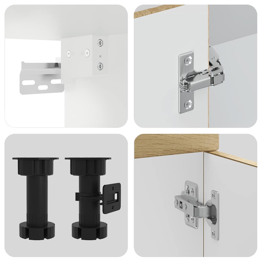 Set dulap de bucătărie din 7 piese „Kalmar” lemn stejar Sonoma GartenMobel Dekor