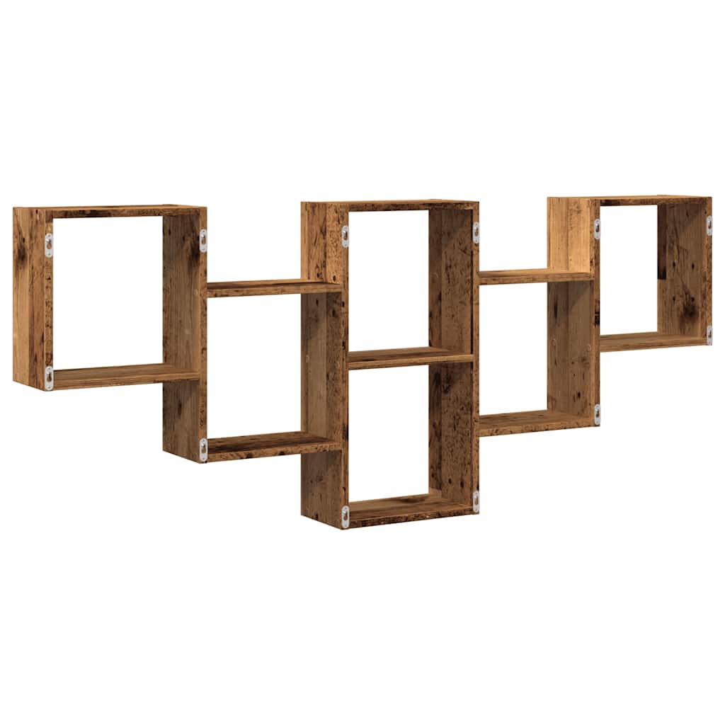 Raft de perete, lemn vechi, 159x18x66 cm, lemn prelucrat GartenMobel Dekor