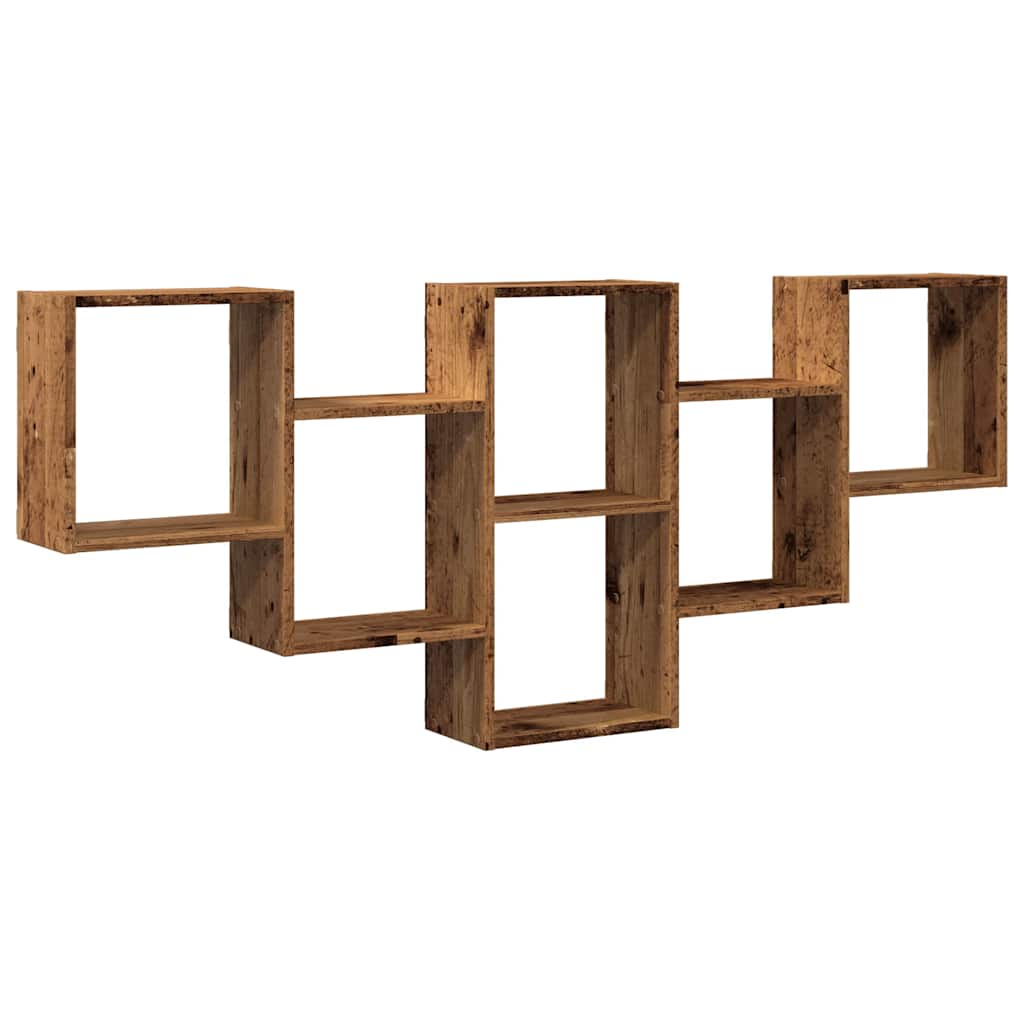 Raft de perete, lemn vechi, 159x18x66 cm, lemn prelucrat GartenMobel Dekor