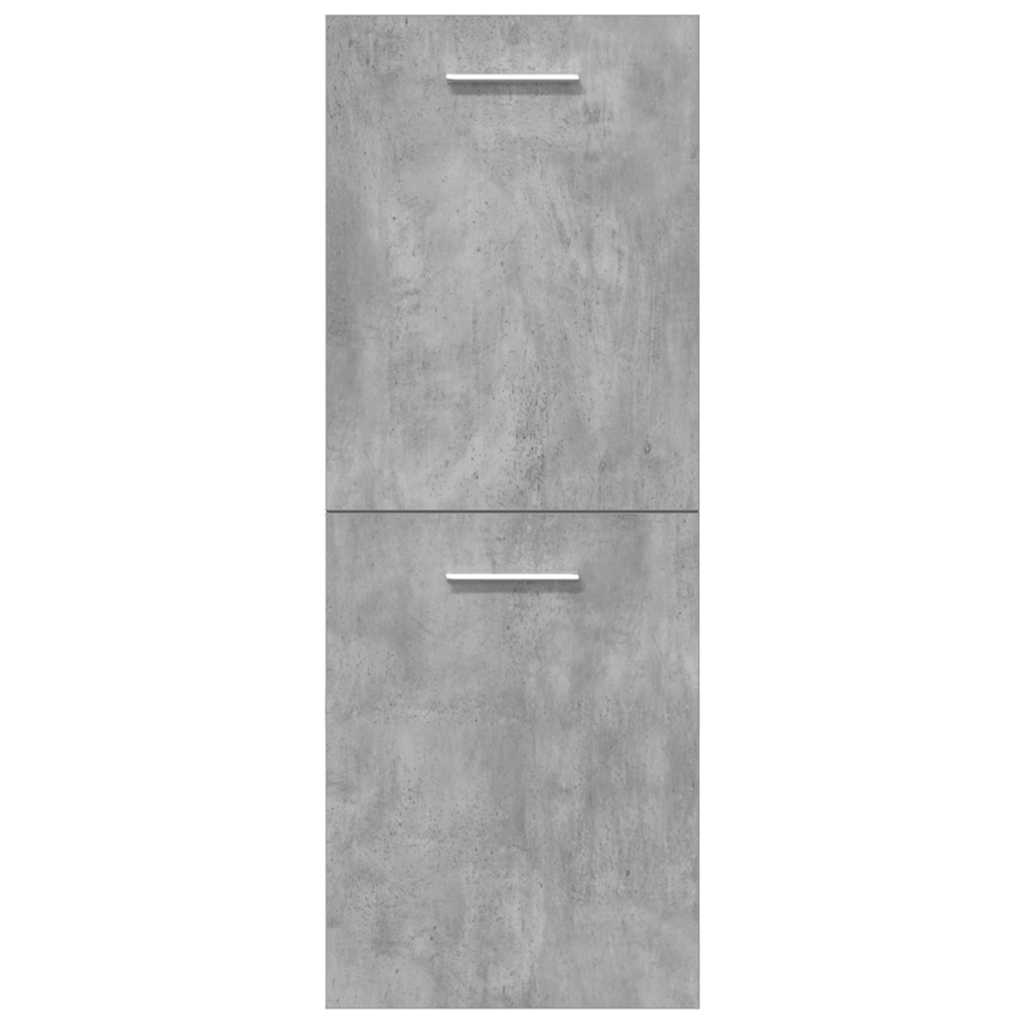 Set mobilier de baie, 4 piese, gri beton, lemn compozit GartenMobel Dekor