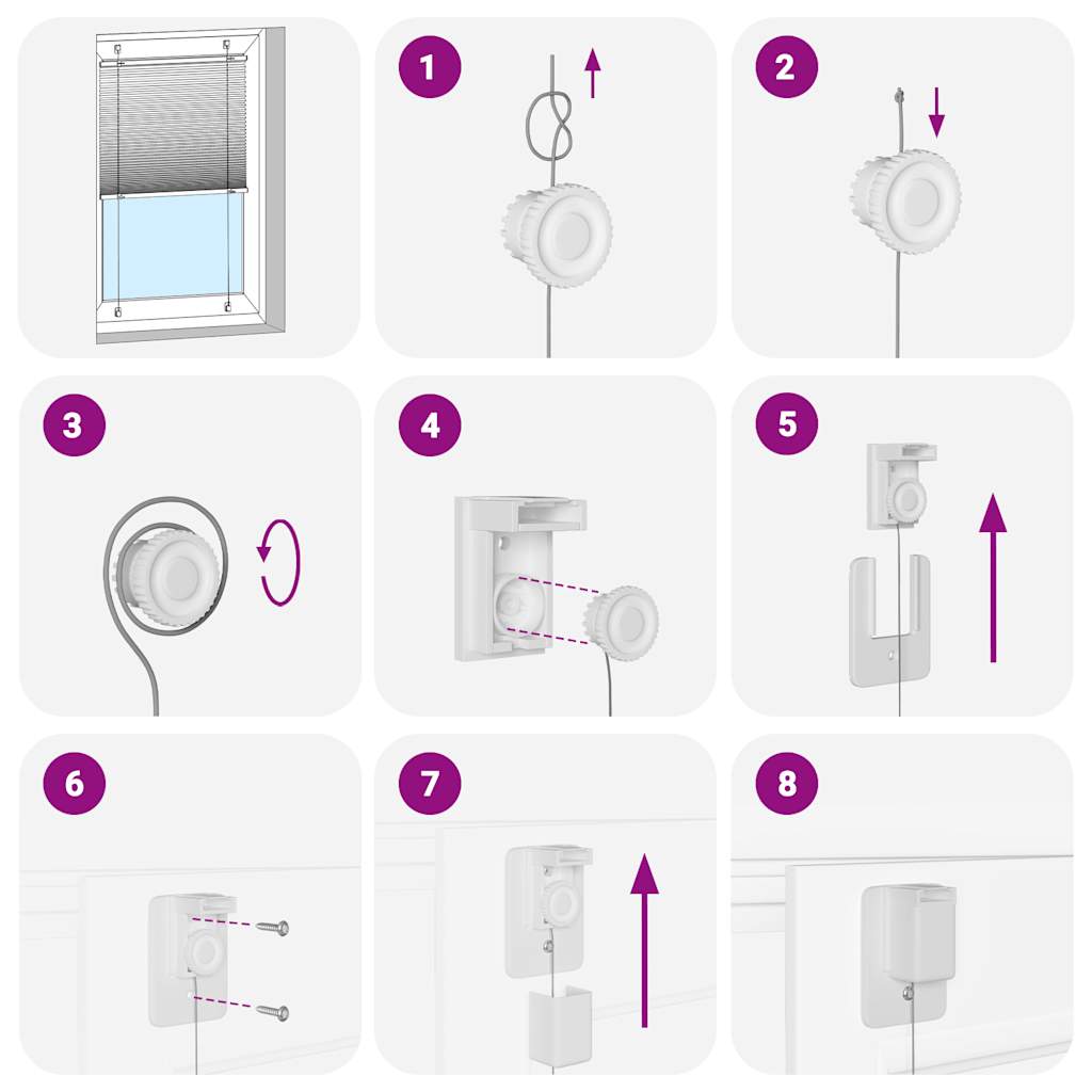 Jaluză plisată albastru 75x100cm Lățime țesătură 74,4 cm GartenMobel Dekor