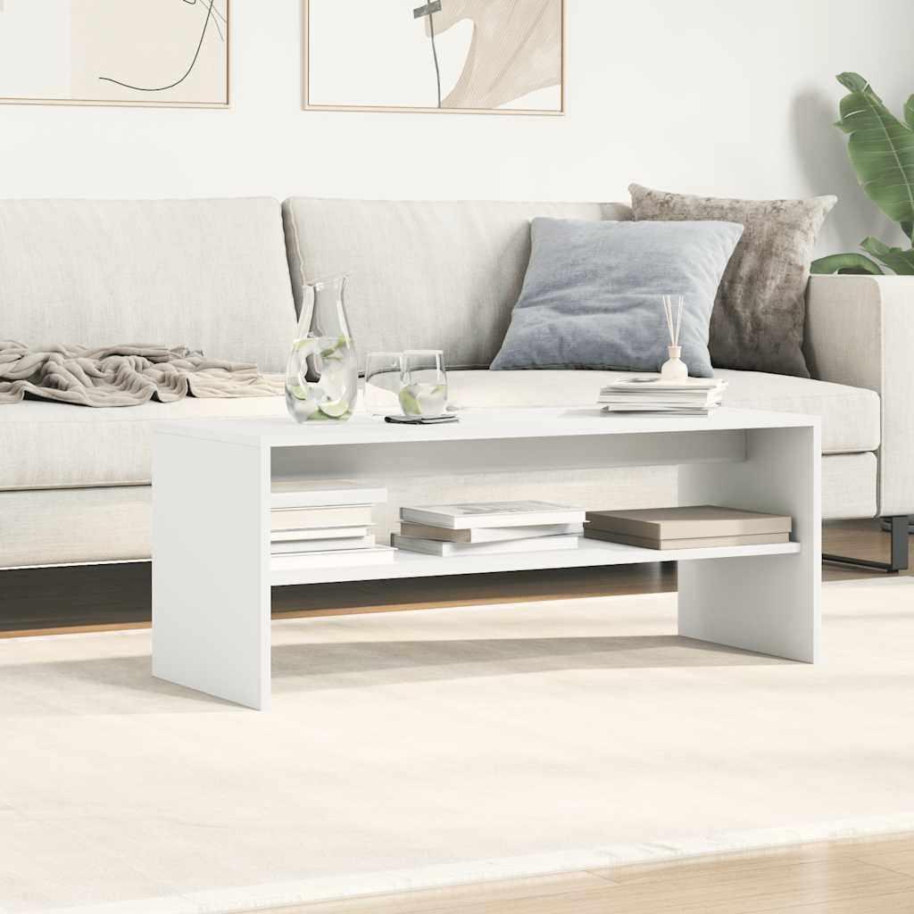 Comodă TV, alb, 100 x 40 x 40 cm, PAL GartenMobel Dekor